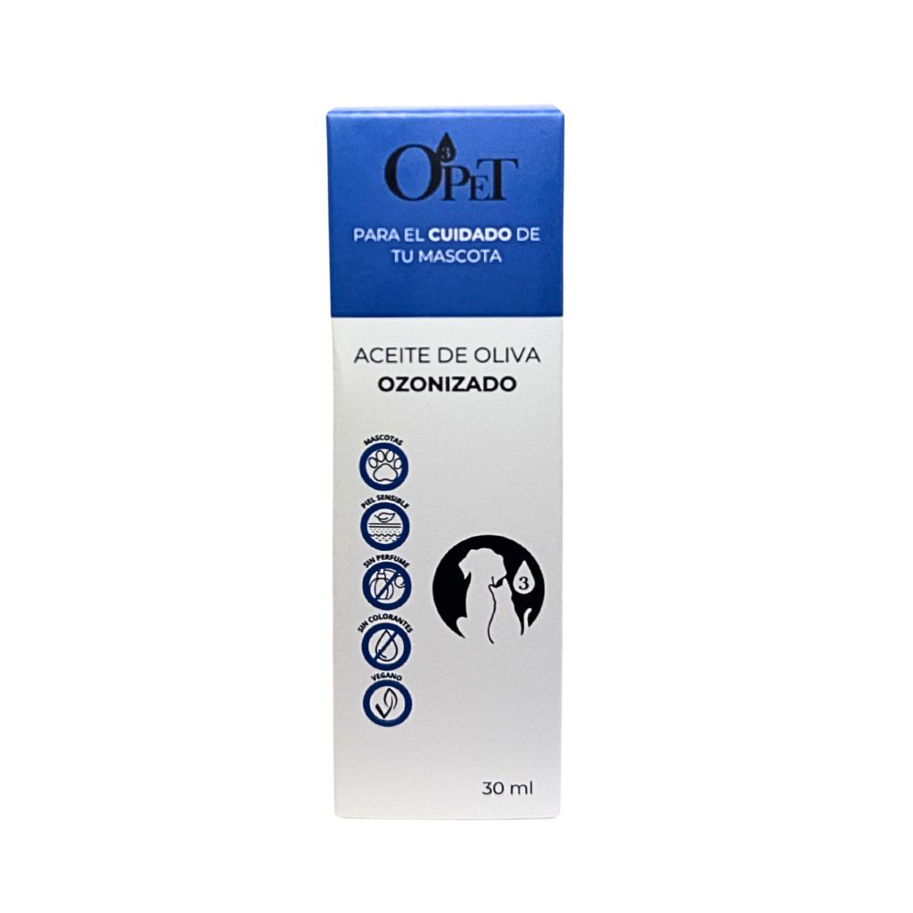 Aceite de Oliva Ozonizado 400IP para Mascotas - Tratamiento Natural
